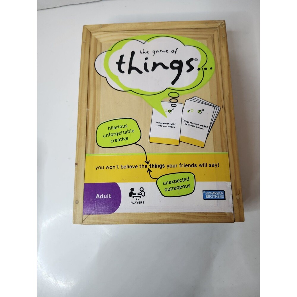 The Game of Things Adult 300 Hilarious Topics 2010 Hasbro Complete 4 + Players
